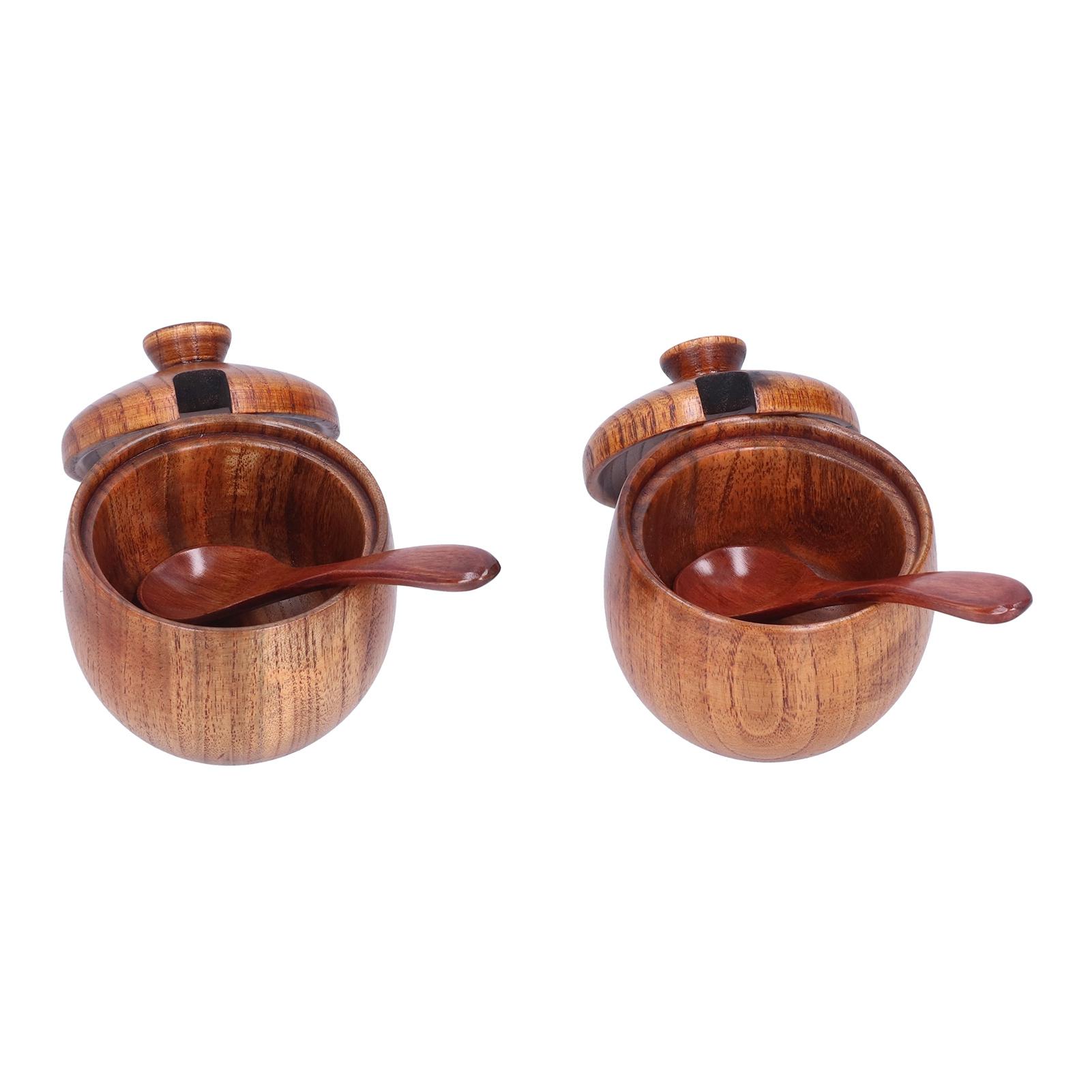 

Горшок для приправ, деревянная соль, нетоксичный контейнер для соли без запаха, банка для специй с крышкой, кухонный инструмент