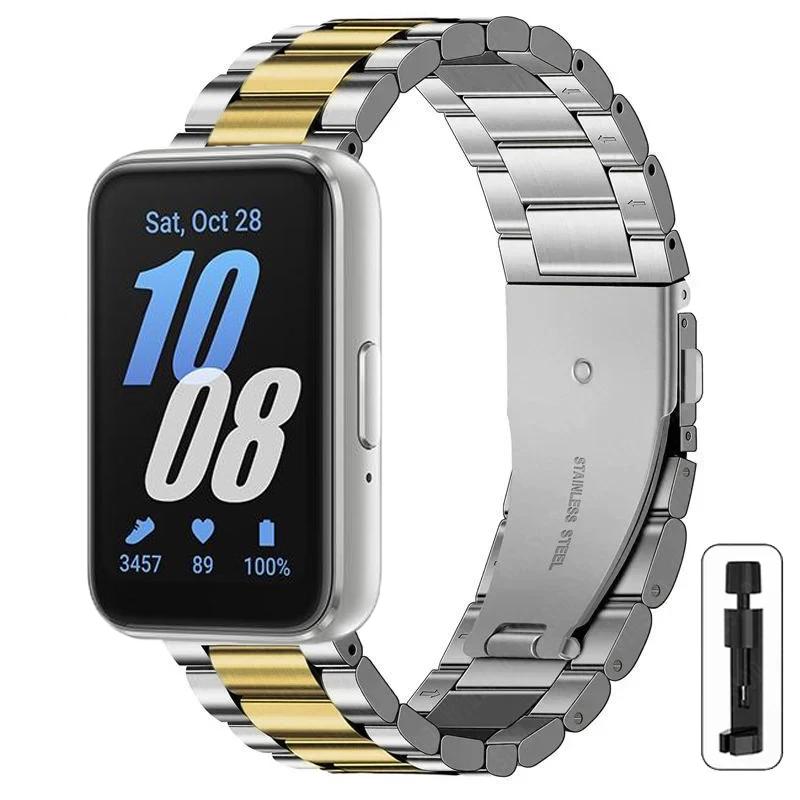 Stainless Steel Strap for Samsung Galaxy Fit 3 Metal Strap For Galaxy Fit 3 SM-R390 Correa