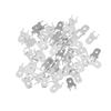 50Pcs 6.3MM 4.8MM Inserts Plug Male Terminal 250 PCB Solder Lug Thickness 0.8 Two Legs PCB Welding Sheet DIY Welding Reapir Part