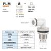 AirTAC PLM Series Right Angle Quick Connect Panel Mount Fitting