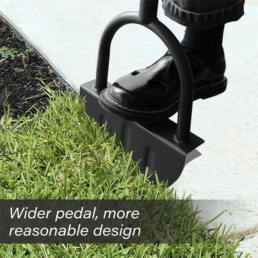 Manual Half-Moon Serrated Edging Shovel for Gardening