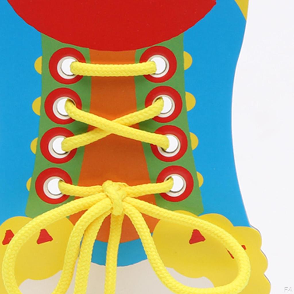 10 Pieces Baby Busy Board Montessori Toy Tie Shoelaces Toddlers Learning Cognitive
