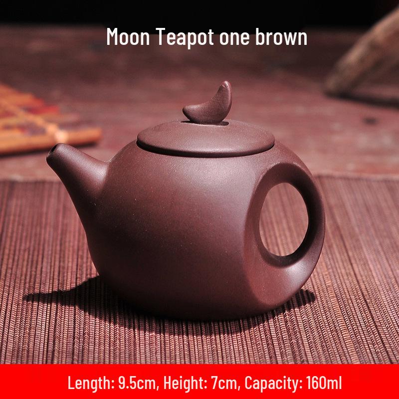 Purple Clay Zhu Ni Ceramic Kung Fu Teapot with Filter - Small Household Tea Maker Set