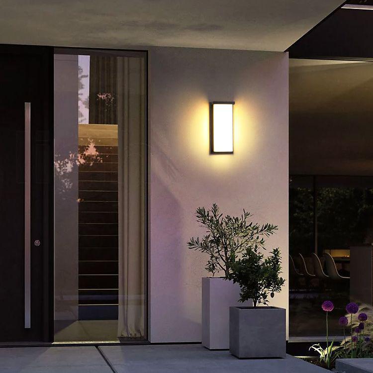 Waterproof Outdoor LED Wall Light for Bedroom, Entrance, Villa, Balcony, or Corridor.
