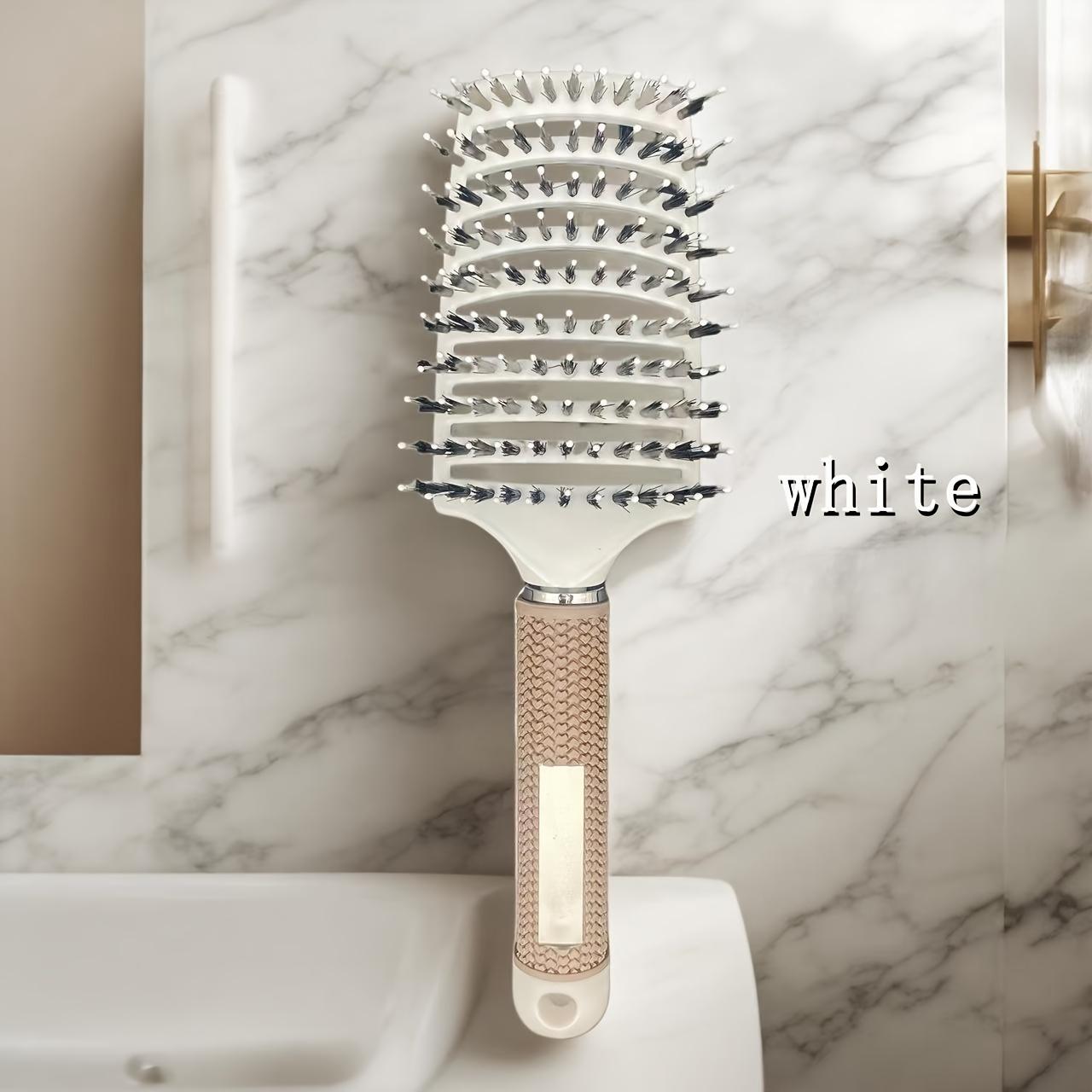 

Big Bend Comb, Pork Rib Comb, Fake Hair Comb, Hairdressing Massage Comb, Smooth Hair Styling Tool белый