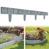 Imitation Stone Garden Fence, Garden Landscape Edging Border, Interlocking Plastic Retaining Edging Border, Decorative Picket Panels for Flower Bed