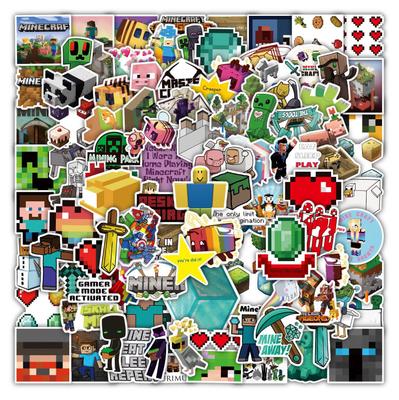 50-100 Waterproof Game Stickers for Luggage, Notebooks, Phones, and Cups