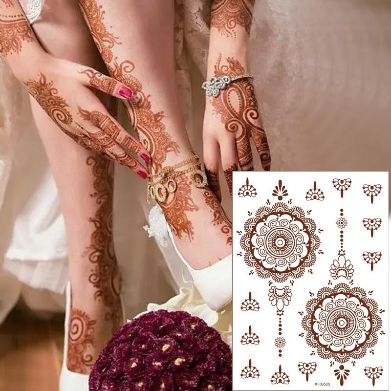 Beauty Sticker Vermilion Lace Tattoo Sticker Waterproof Tattoo Sticker