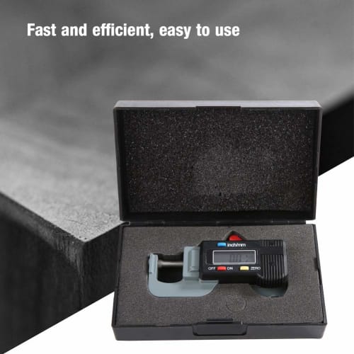 Micrometer, Digital Tape Measure, Digital Micrometer, Metal Level Professional Inch/Metric Measuring Tool with 0.01mm Resolution, Dial Gauge, Digital