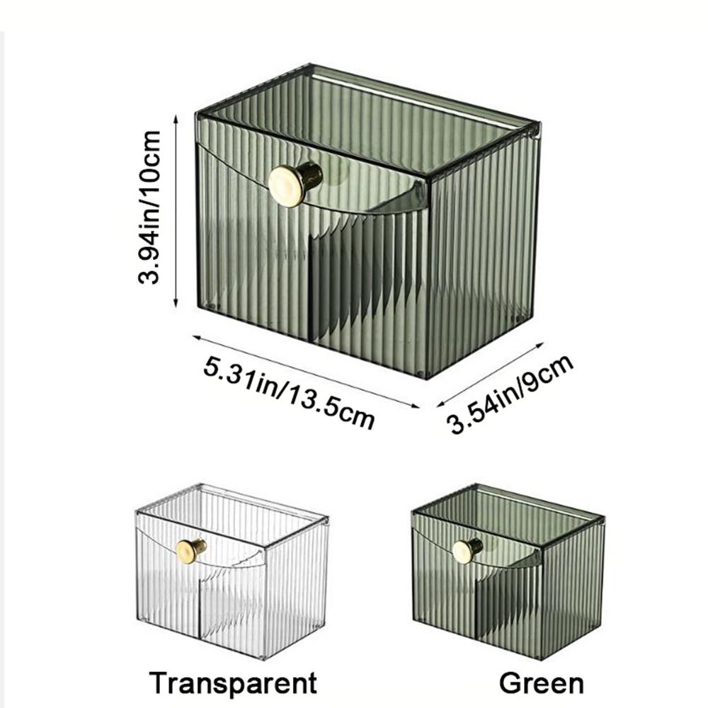 Flip Lid Cotton Swab Storage Box Plastic Qtip Holder Makeup Organizer Swab Pad Holder  Dresser