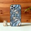 Metallic Pattern Phone Case For iPhone 17, 16,15,14,13,12,11 Plus,Pro Max, Others Soft Black Cover