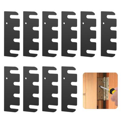 10/20Pcs Stainless Steel Door Hinge Shims Coated Finish Hinge Spacer Easy
