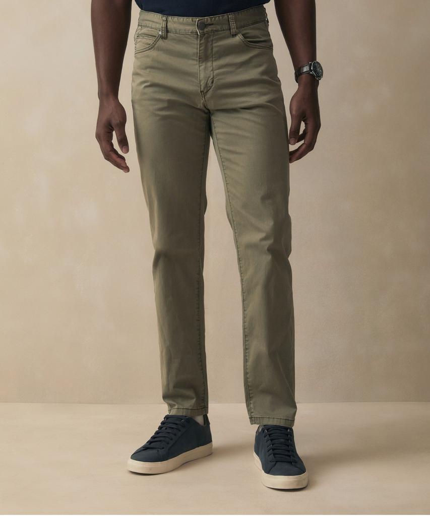 BROOKS BROTHERS Garment Dyed Pants (Khaki) (Bbpcmb202A2Fm)