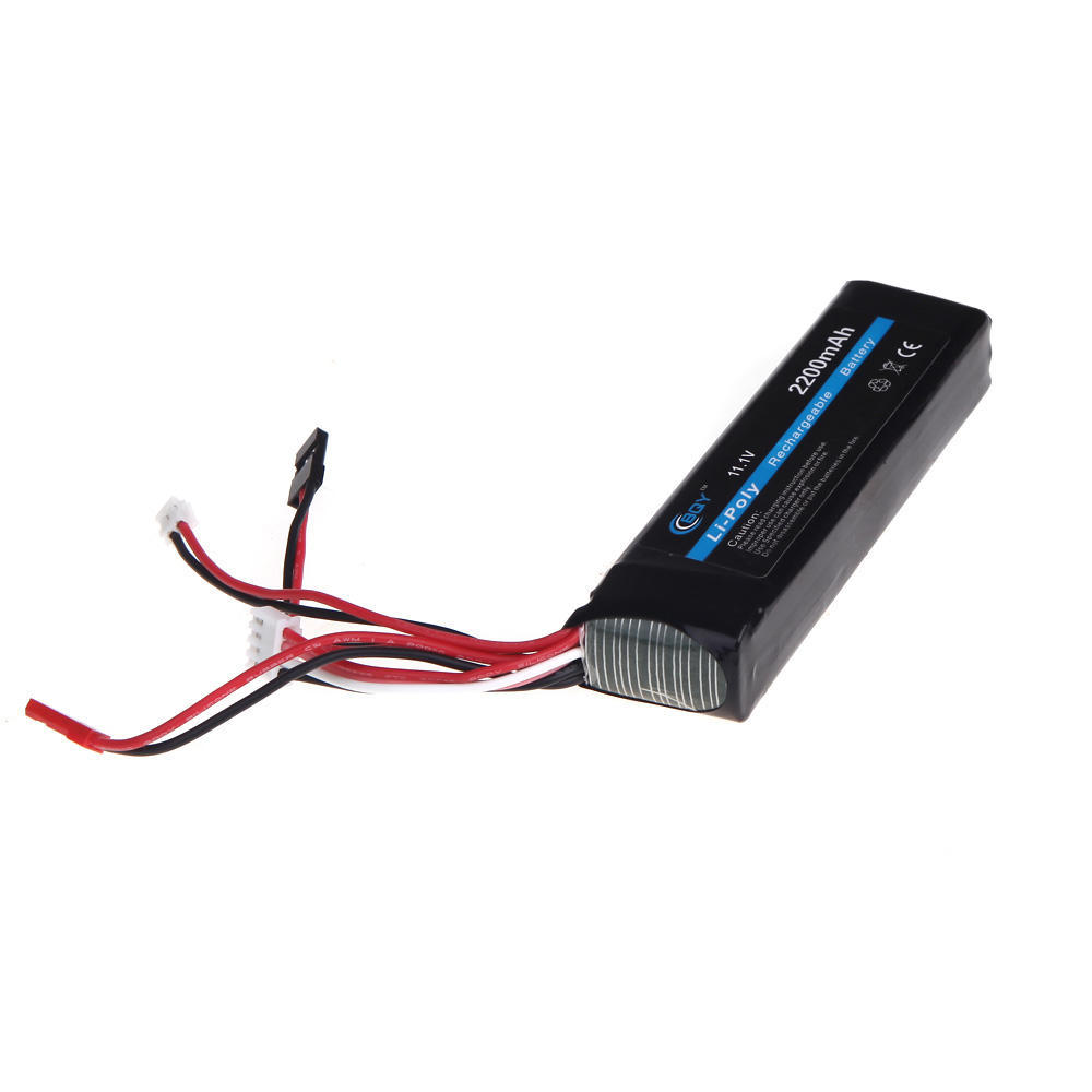 BQY Transmitter LiPo Battery 11.1V 2200mAh 3 Connector for JR Futaba Walkera WFLY FS Transmitter