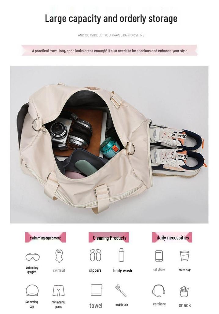 Large Capacity Multifunctional Sports Duffel Bag - Trendy Crossbody & Handbag for Outdoor Trips