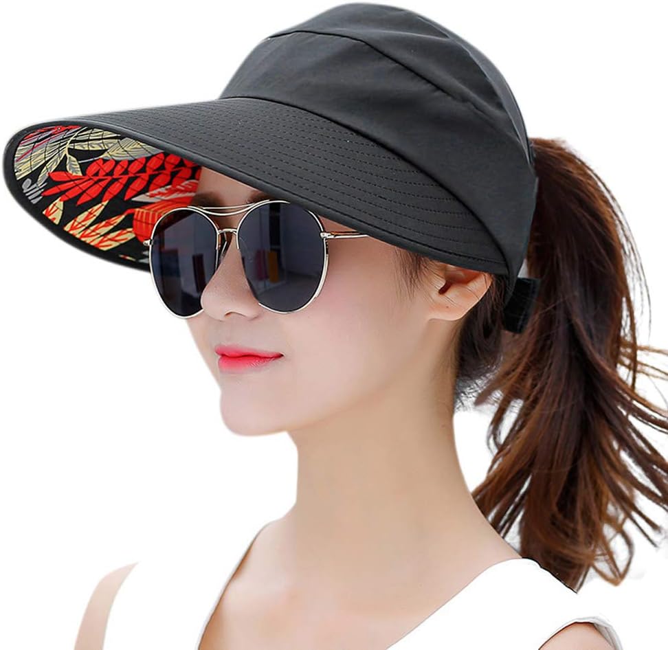 Women s Wide Brim Sun Hat UV Protection Beach Visor Packable Summer United States