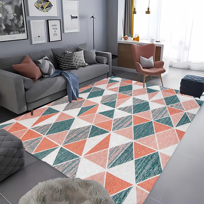 Creative Geometry Carpet for Living Room Bathroom Non Slip Mat Kitchen Balcony Doormats Bedroom Corridor Entrance Decorative Rug