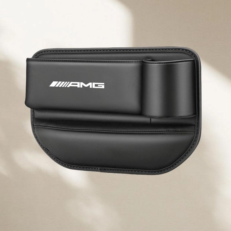 Car Seat Gap Storage Box Leather Cup Holder for Mercedes Benz AMG W220 W221 W222 W217 W230 W204 W205 W203 W246 W245 Accessories