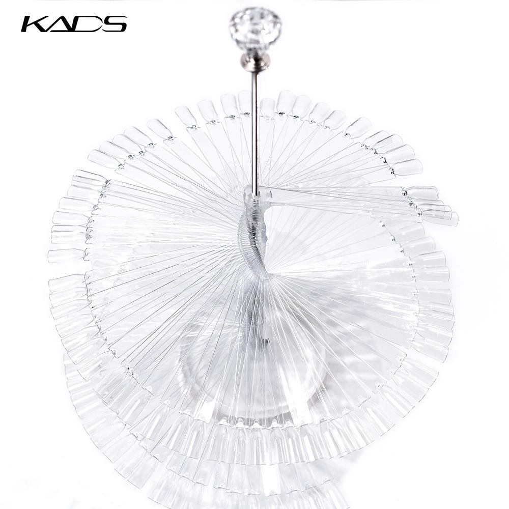 kads 120pcs Nail Color Display Chart Color Organizer Clear Nature Acrylic UV Gel Polish Display Stand Tools