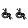 95AF 2pcs Adjustable Bike Camera Mounts for Cycling Motorcycle Action Camera Clamps