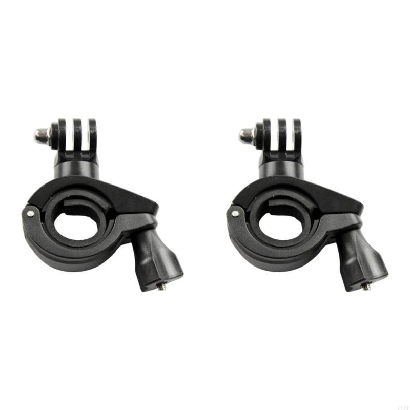 95AF 2pcs Adjustable Bike Camera Mounts for Cycling Motorcycle Action Camera Clamps