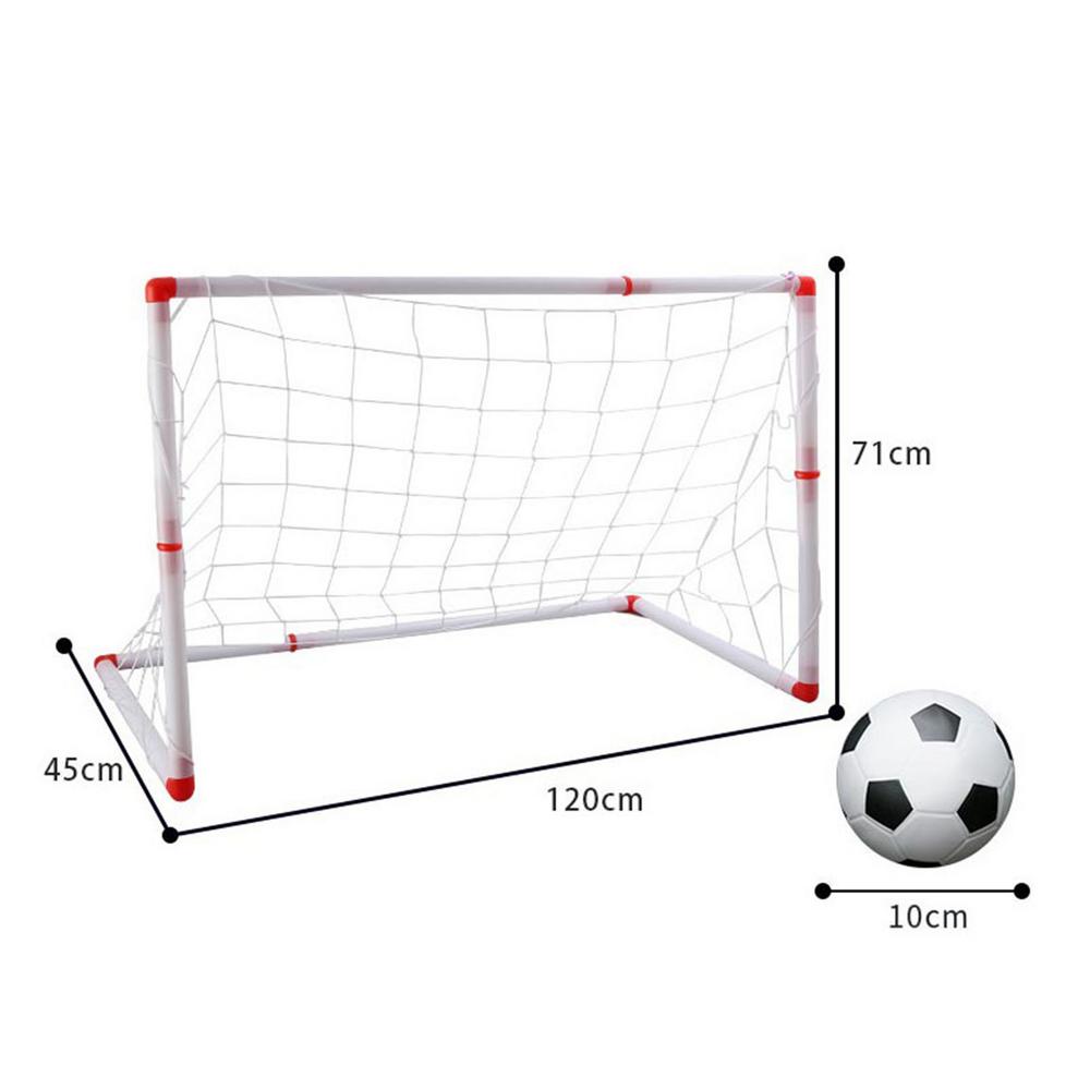 New DIYS Children Sport Portable Children Football Soccer Goal Net With Ball Pump Kids Mini Football Gate Toy Sport