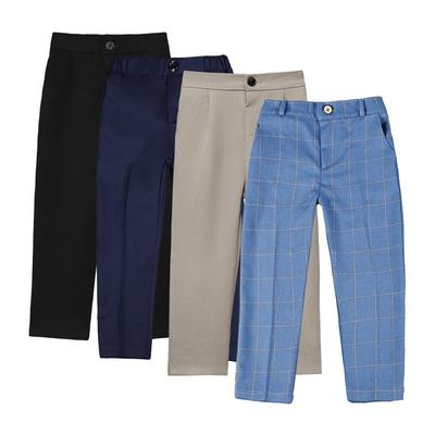 Kinder Britse Stijl Schooluniform Broek - Casual Lange Dress Broek voor Jongens en Meisjes, Lente/Herfst.