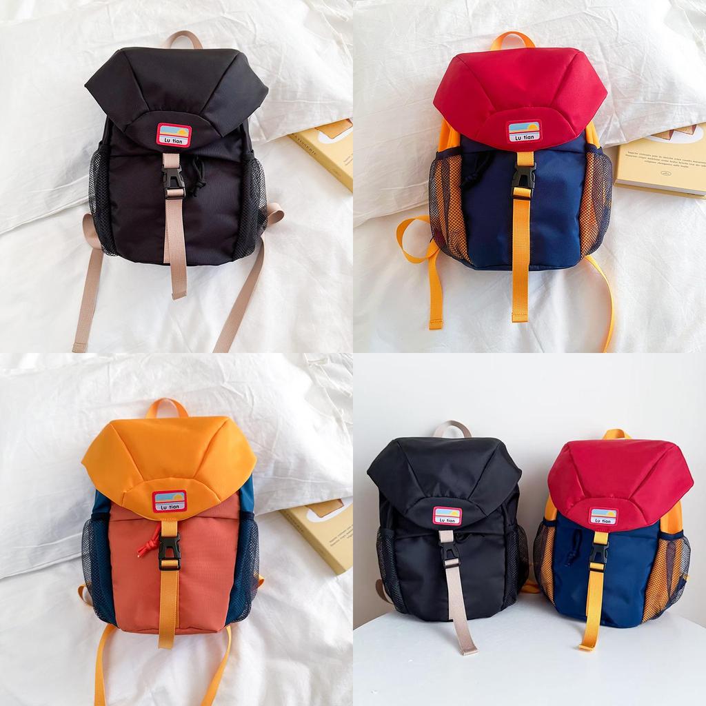 Canvas Kids School Backpack With Padded Straps For Preschool Children
