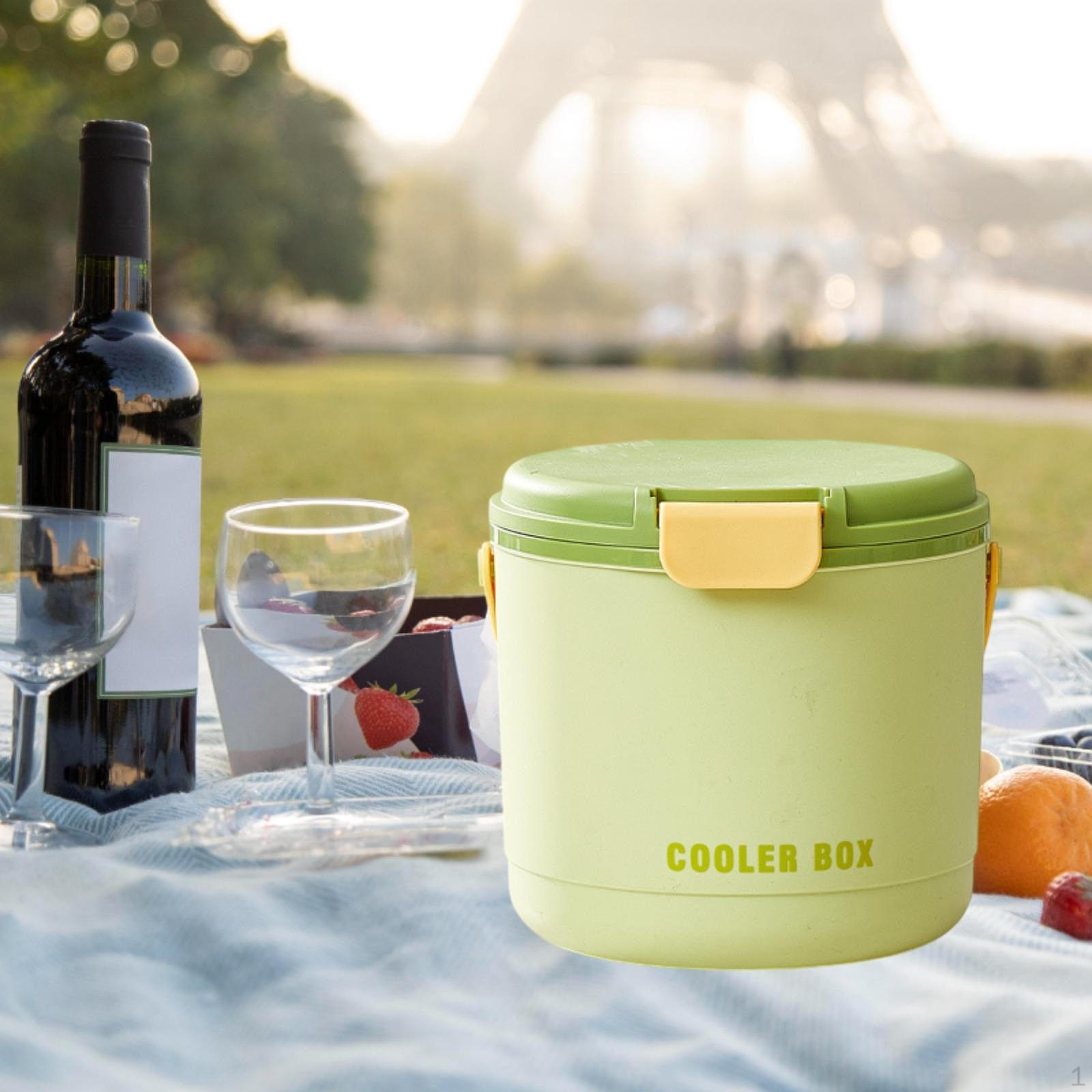 

Контейнер для льда, переносной контейнер для хранения вещей для ресторанных вечеринок, летних каникул Green