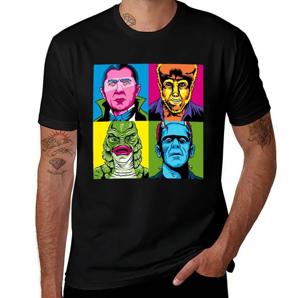 Pop Monster Tshirt Sports Casual Breathable Tee Shirt