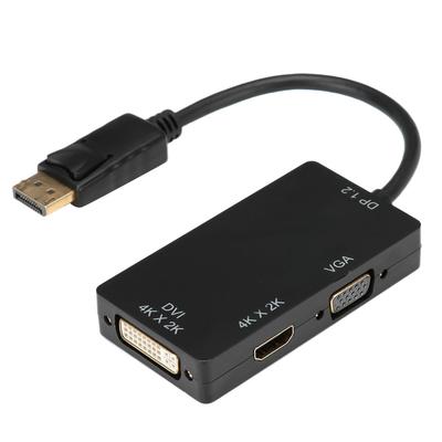 3-in-1 Adapter Displayport To HDMIVGADVI Multifunction High Definition Converter Cable
