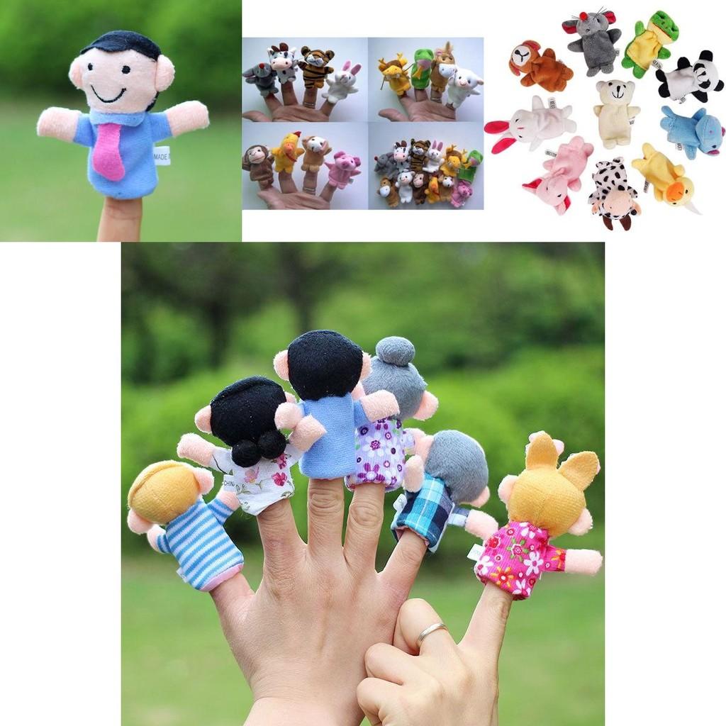 Cute Finger Puppets Doll Set For Kids Educational Family Entertainment 6/10/12 Pcs