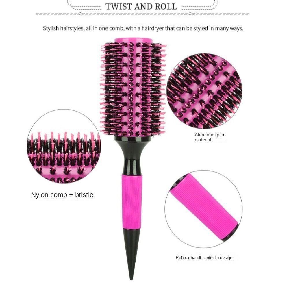 Boar Bristle Curling Hair Brushes Combs Barbershop Comb Salon Styling Tools Hairdresser