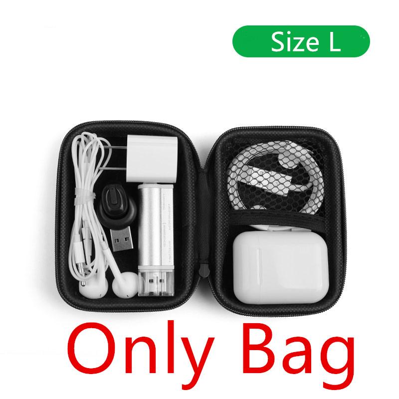 

Protable Earphone Bags Mini Headphone Storage Bags Waterproof Earbuds Earphones Accessories Case USB Cable Carrying Hard Bag Box