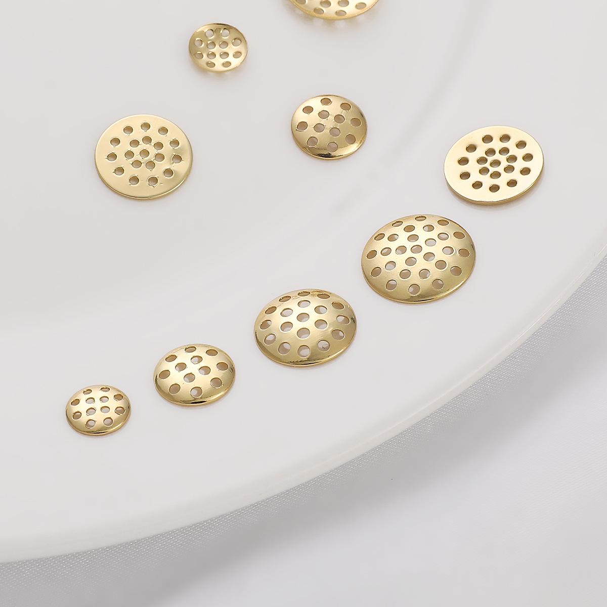 

14K Gold-Filled Copper Disc Mesh DIY Earrings & Hair Accessories Components