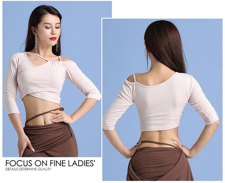 Belly Dance Modal Top: Sexy Oriental Costume for Women, Ideal for Adult Beginners and Training Teams