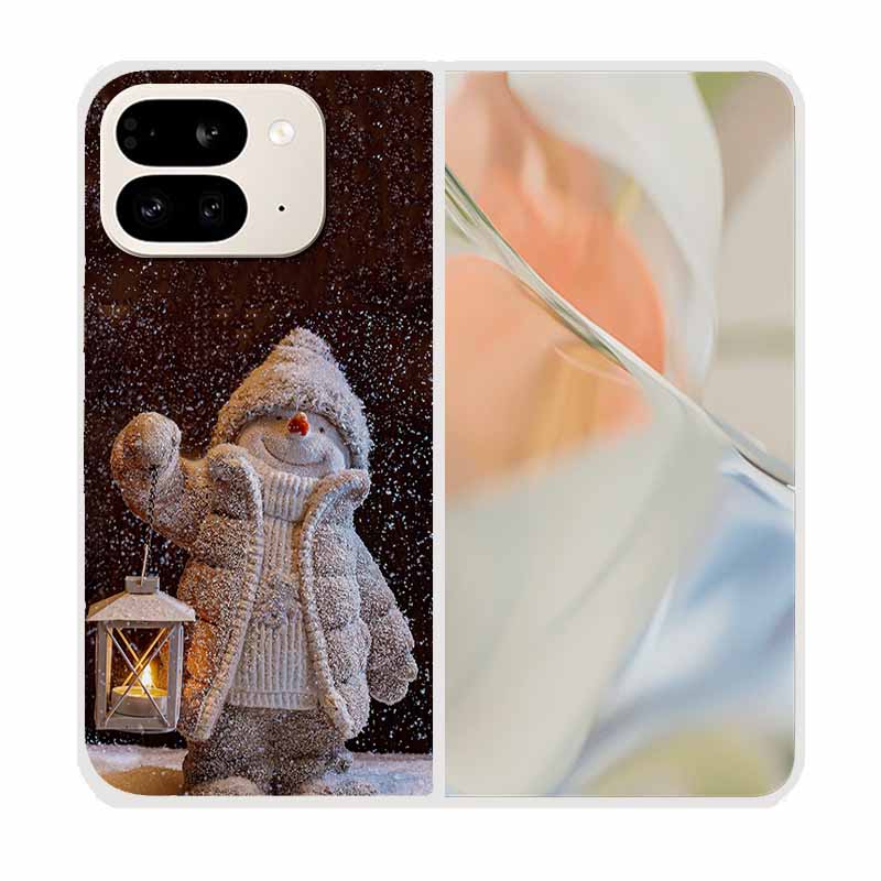 For Google Pixel 9 Pro Fold Case Pixel Fold Christmas Cute Clear Hard Plastic PC Phone Back Cover For Google Pixel9 Pro Fold 5G