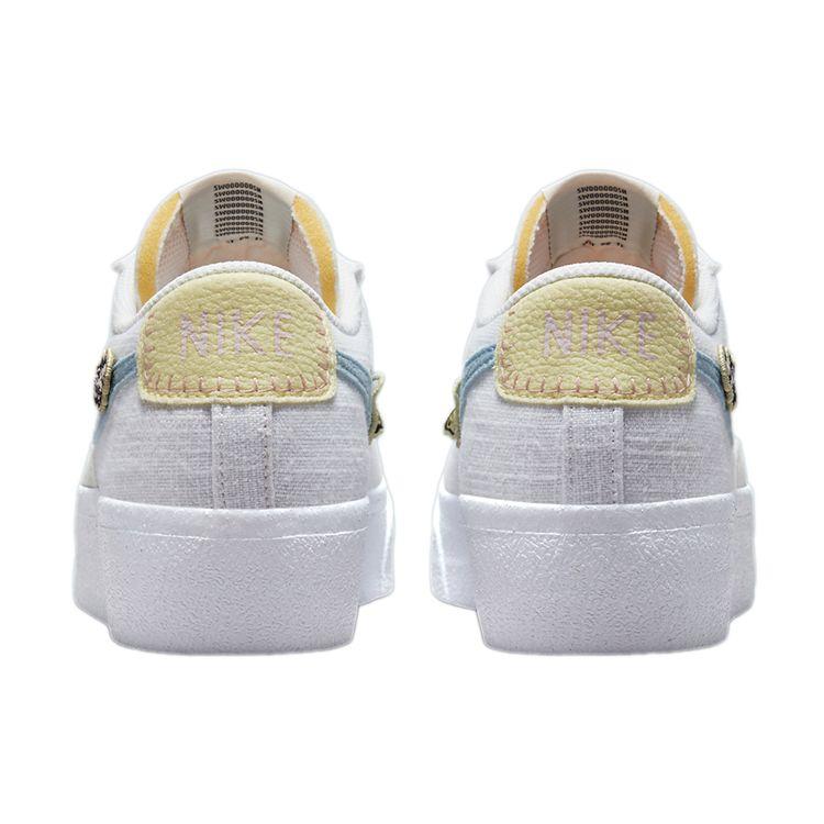 Nike Blazer Low Platform Next Nature Air Sprung Women Sneakers White Pink-Oxford Pale-Ivory DJ6376-100