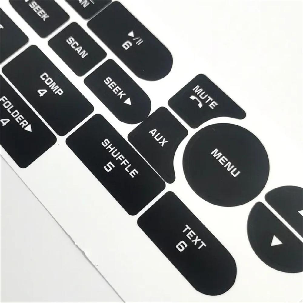 New Radio CD Button Repair Cover Sticker Decal Kit For Ford Mustang 2005-2009