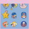 Whimsical Cartoon Character Metal Brooches Unique Little Prince Accessory Set