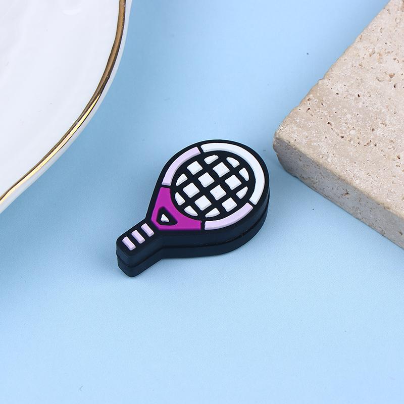 Tennis Racket Shape Multi-Color Shock Absorber Silicone Sports Durable Tennis Squash Badminton Staff Accessories