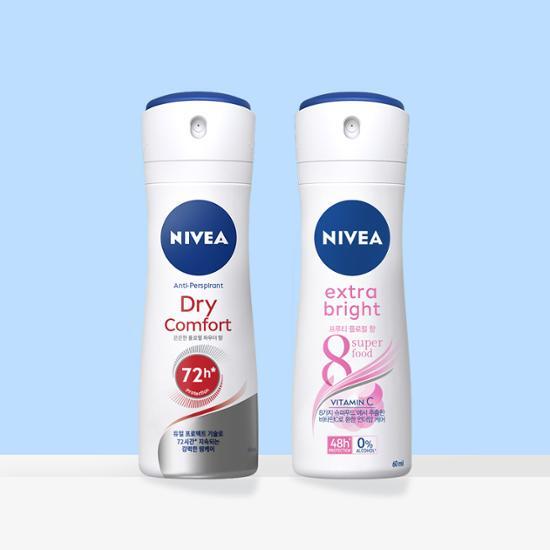 Nivea Deodorant Spray 60ml (Dry/Bright) Choose 1 of 2