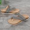 Sandales plates décontractées d'été 2022 à brides croisées - à enfiler, bout rond, chaussures de plage pour grandes tailles
