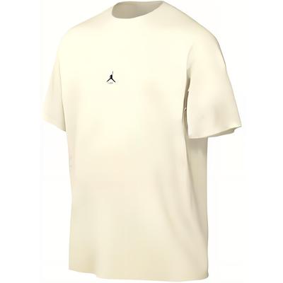 Rundhals-Pullover Kurzarm-T-Shirt Herren-Tops Beige FZ1913133