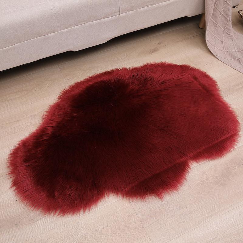 Cloud-Shaped Long Pile Rug for Bedroom or Living Room - Cute, Luxurious, and Machine Washable