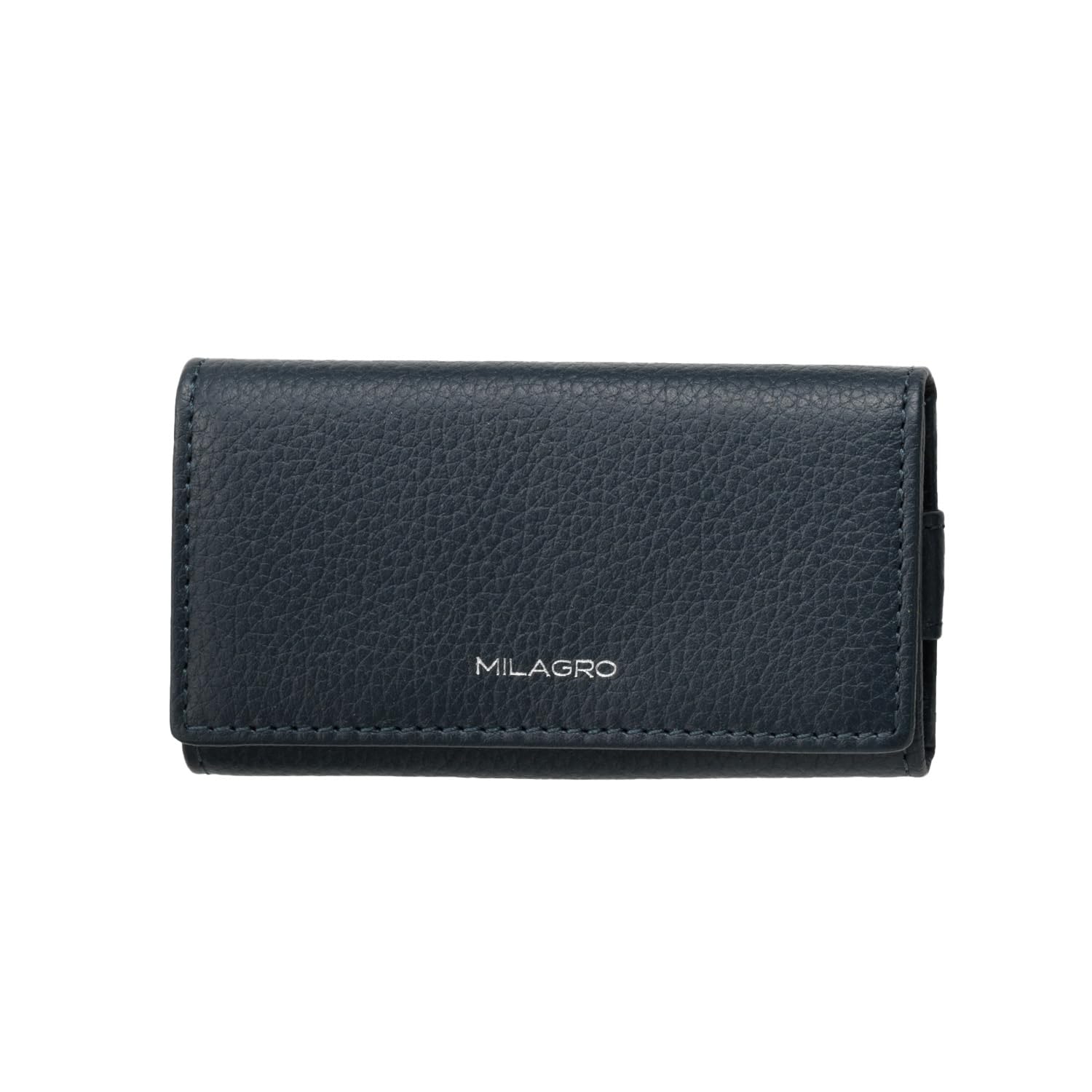 

Shrink Leather 4 Row Simple Key Case Case Simple Slim Leather Gift [Milagro] (Key Men s Women s Stylish) SL-SH-655 (Navy) Темно-синій