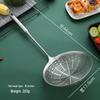 Stainless Steel Ladle with Rosewood Handle - Large Draining Sieve for Hot Pot & Frying