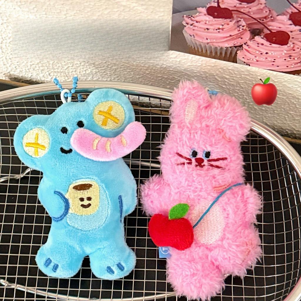 1/4 Pcs Cartoon Plush Doll Pendant Cute Pet Backpack Pendant Backpack Bead Chain Pendant
