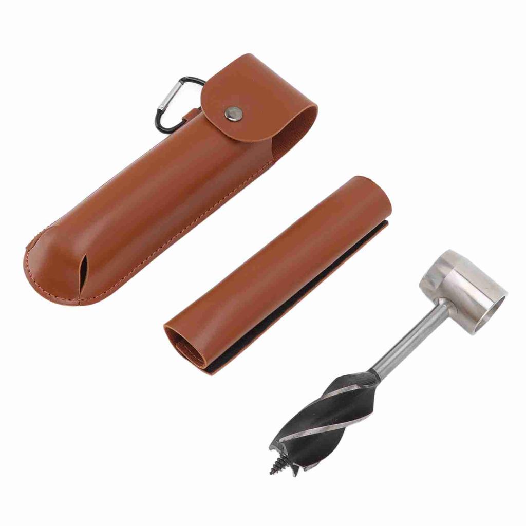 Handbohrer-Schlüssel Hand-Überlebensbohrer-Schlüssel Multifunktionale Holzbearbeitungs-Stanzwerkzeuge Braun