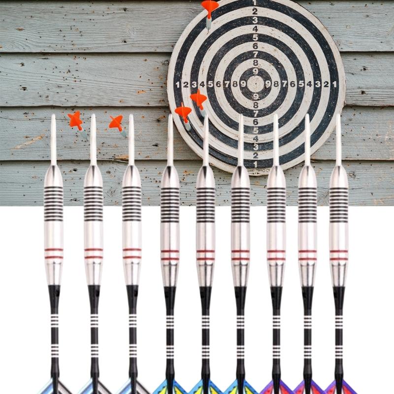 3Pcs Metal Tip Dart Set Professional Stainless Steel Dart with Aluminium Shafts Dart Flight Metal Tip Dart Enduring